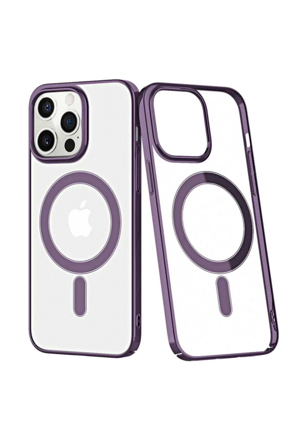 Apple iPhone 13 Pro Uyumlu Kılıf Element Magneticsafe Sert Kapak - Derin Mor