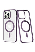 Apple iPhone 13 Pro Uyumlu Kılıf Element Magneticsafe Sert Kapak - Derin Mor