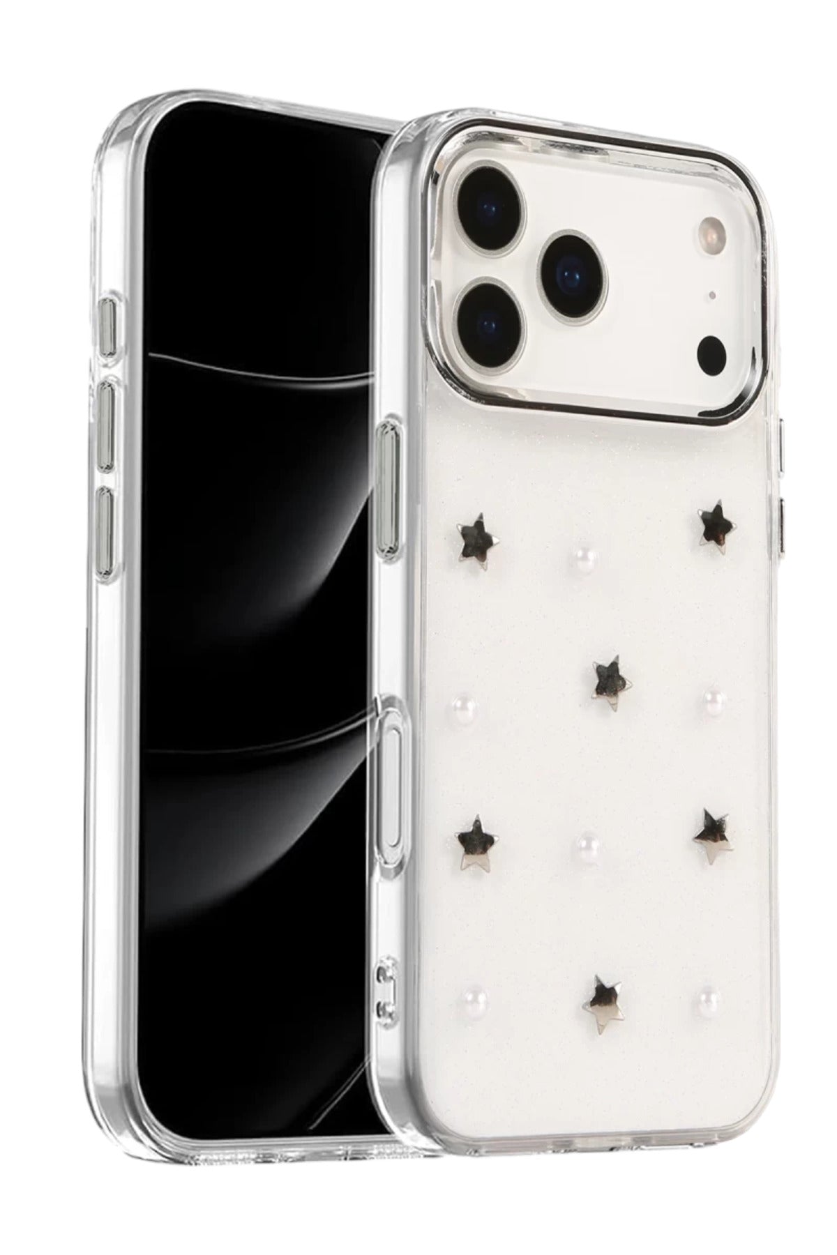 Apple iPhone 17 Pro Uyumlu Fiyonk Desenli Kapak - Desen 7