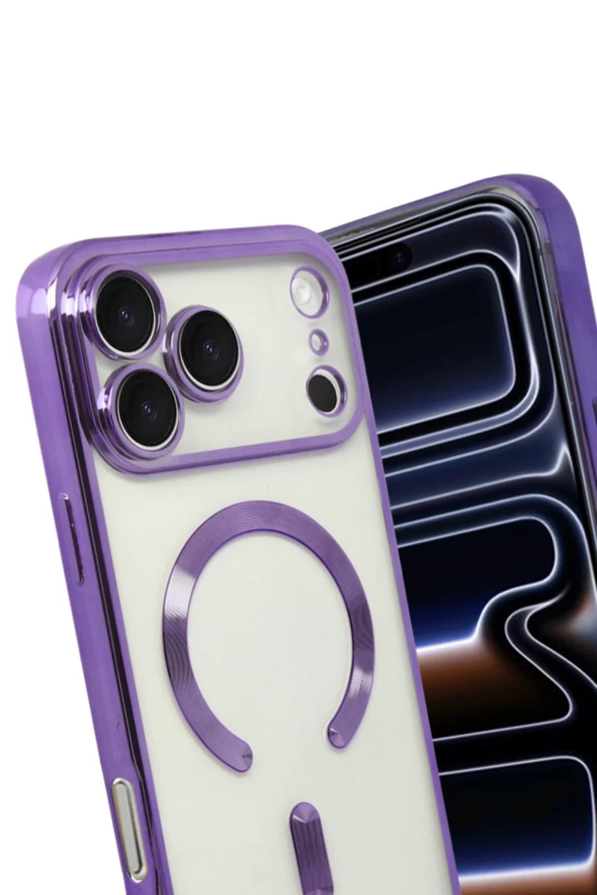 Apple iPhone 17 Pro Max Uyumlu Kross Magneticsafe Kapak - Mor