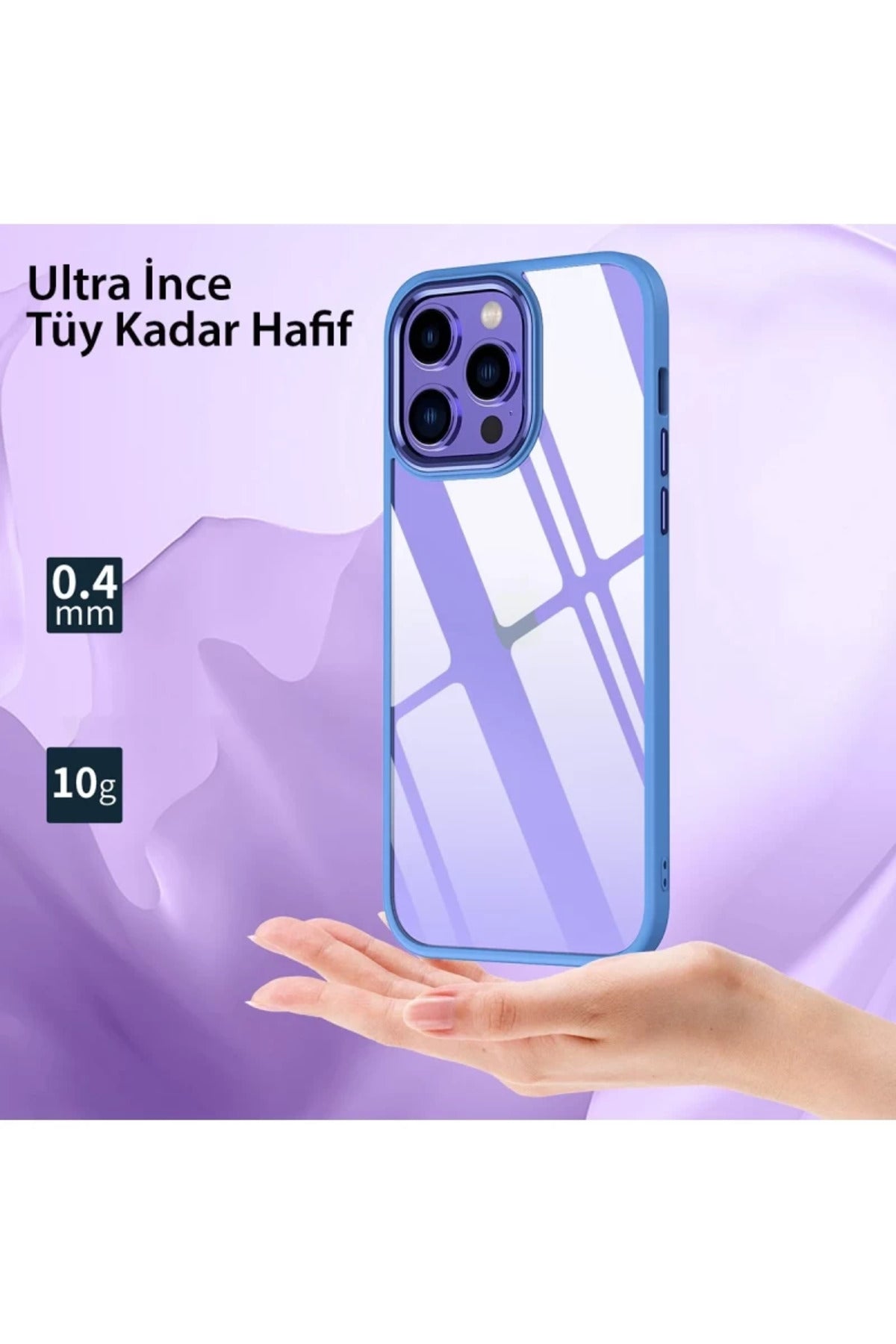 Apple iPhone 14 Pro Max Uyumlu Kılıf Power Silikon - Sierra Blue