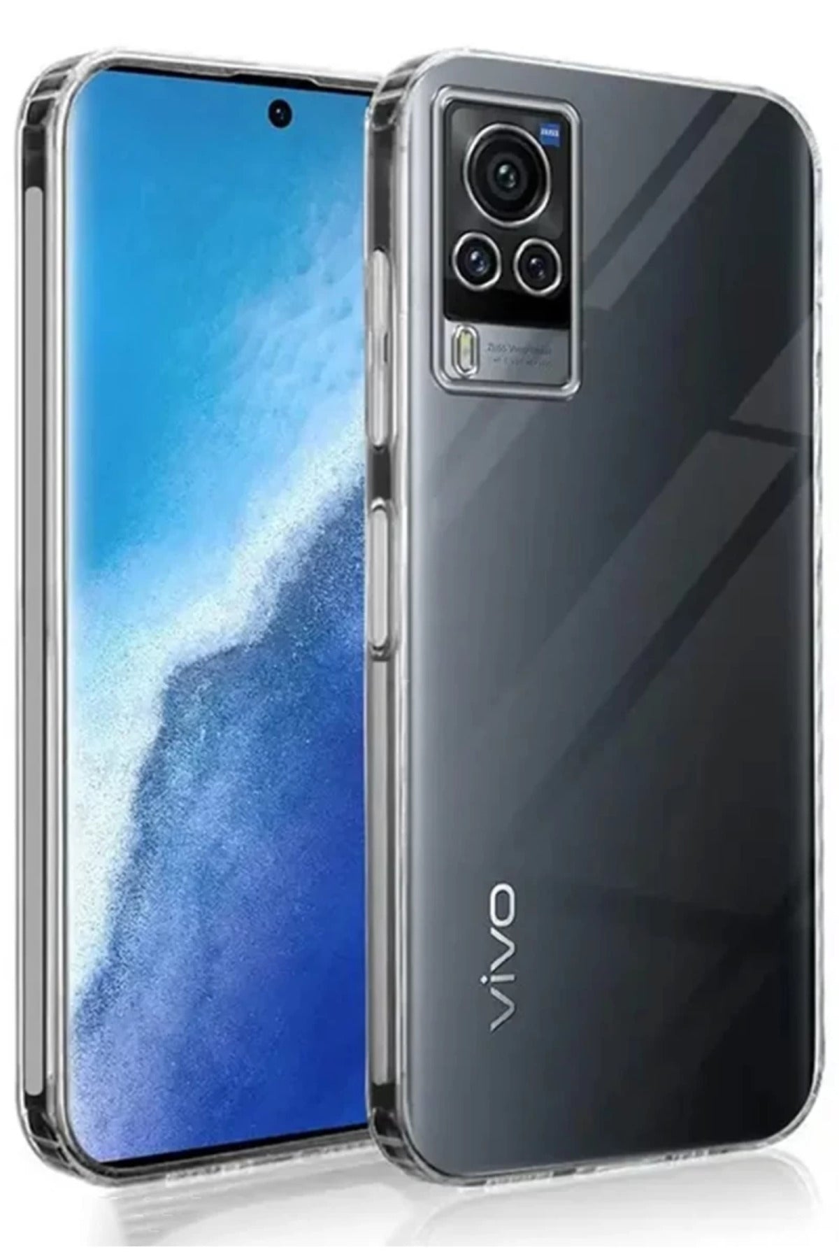 Vivo V30 5G Uyumlu Kılıf Lüx Şeffaf Silikon