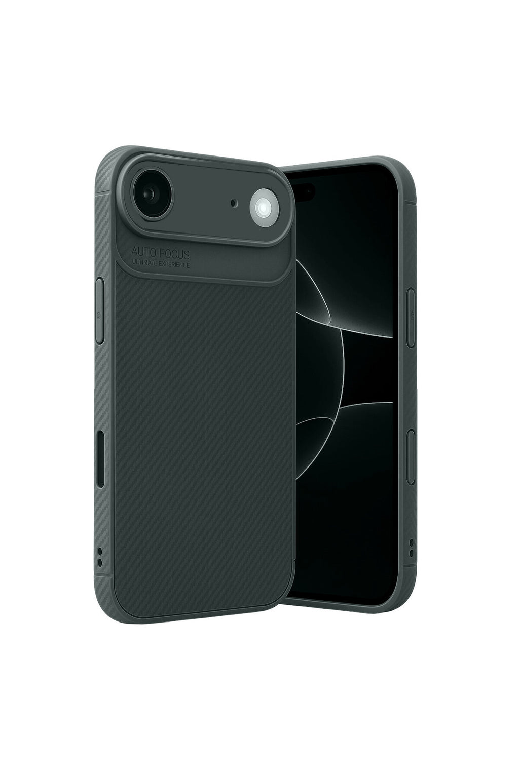 Apple iPhone 17 Air Uyumlu Auto Focus Karbon Kapak - Koyu Yeşil