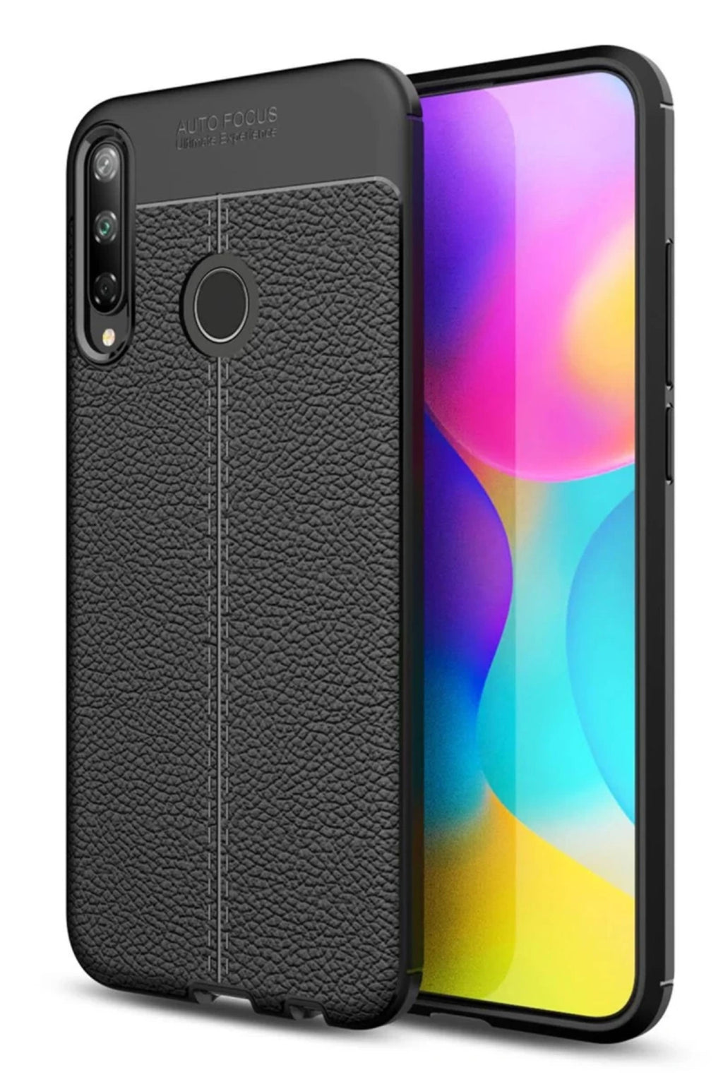 Huawei P40 Lite Uyumlu E Kılıf Auto Focus Kapak - Siyah
