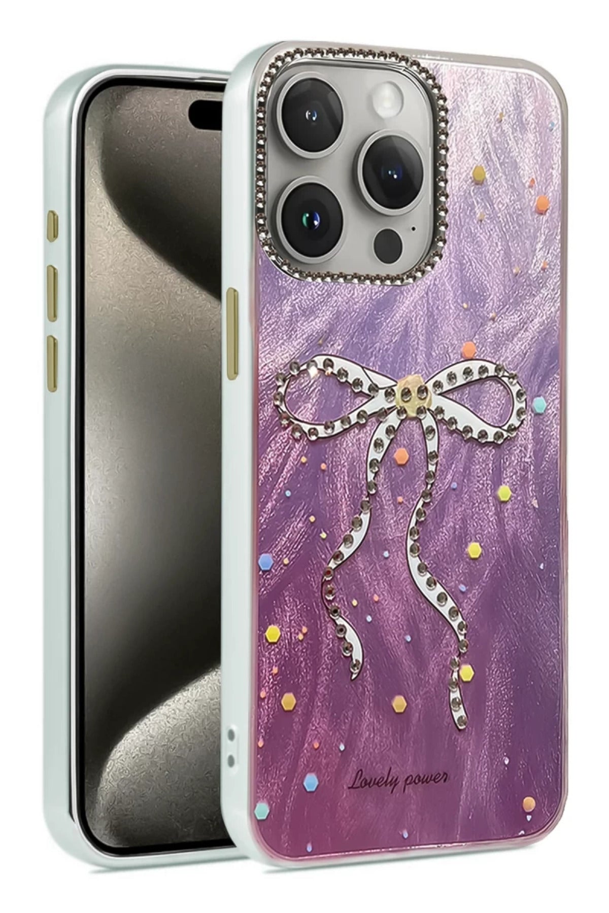 Apple iPhone 14 Pro Uyumlu Kılıf Blade Aynalı Desenli Kapak - Desen 1
