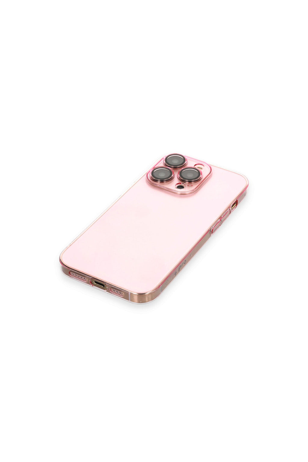 Apple iPhone 13 Pro Max Uyumlu Kılıf Armada Lensli Kapak - Rose Gold