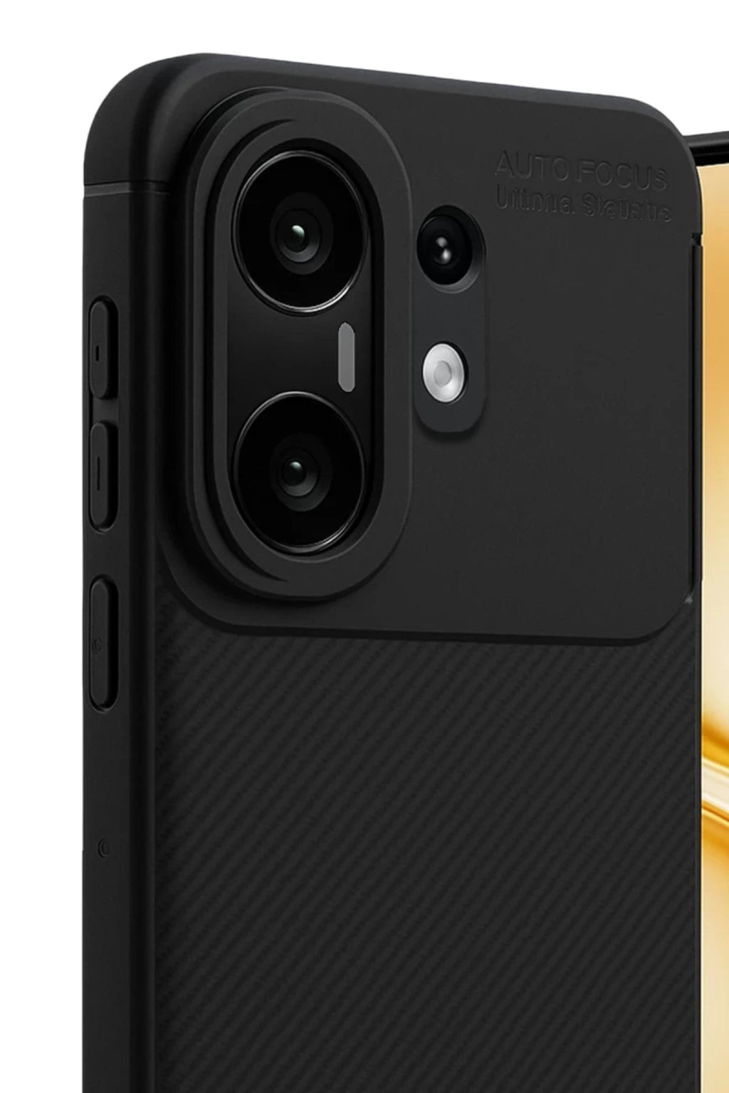 Vivo X200 FE Uyumlu Auto Focus Karbon Kapak - Siyah
