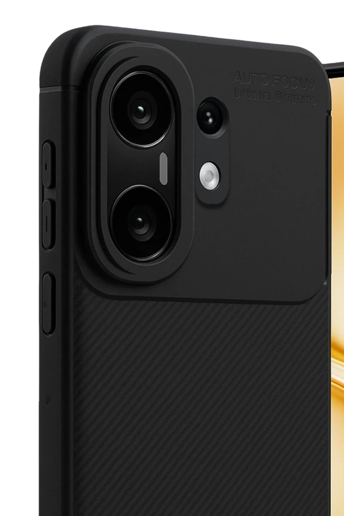 Vivo X200 FE Uyumlu Auto Focus Karbon Kapak - Siyah