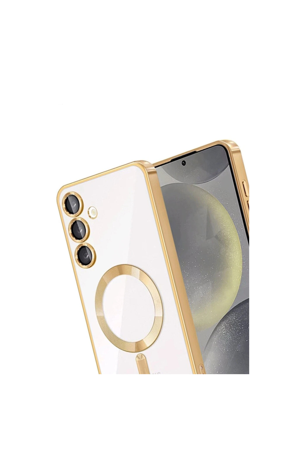 Samsung Galaxy A55 5G Uyumlu Kross Magneticsafe Kapak - Gold