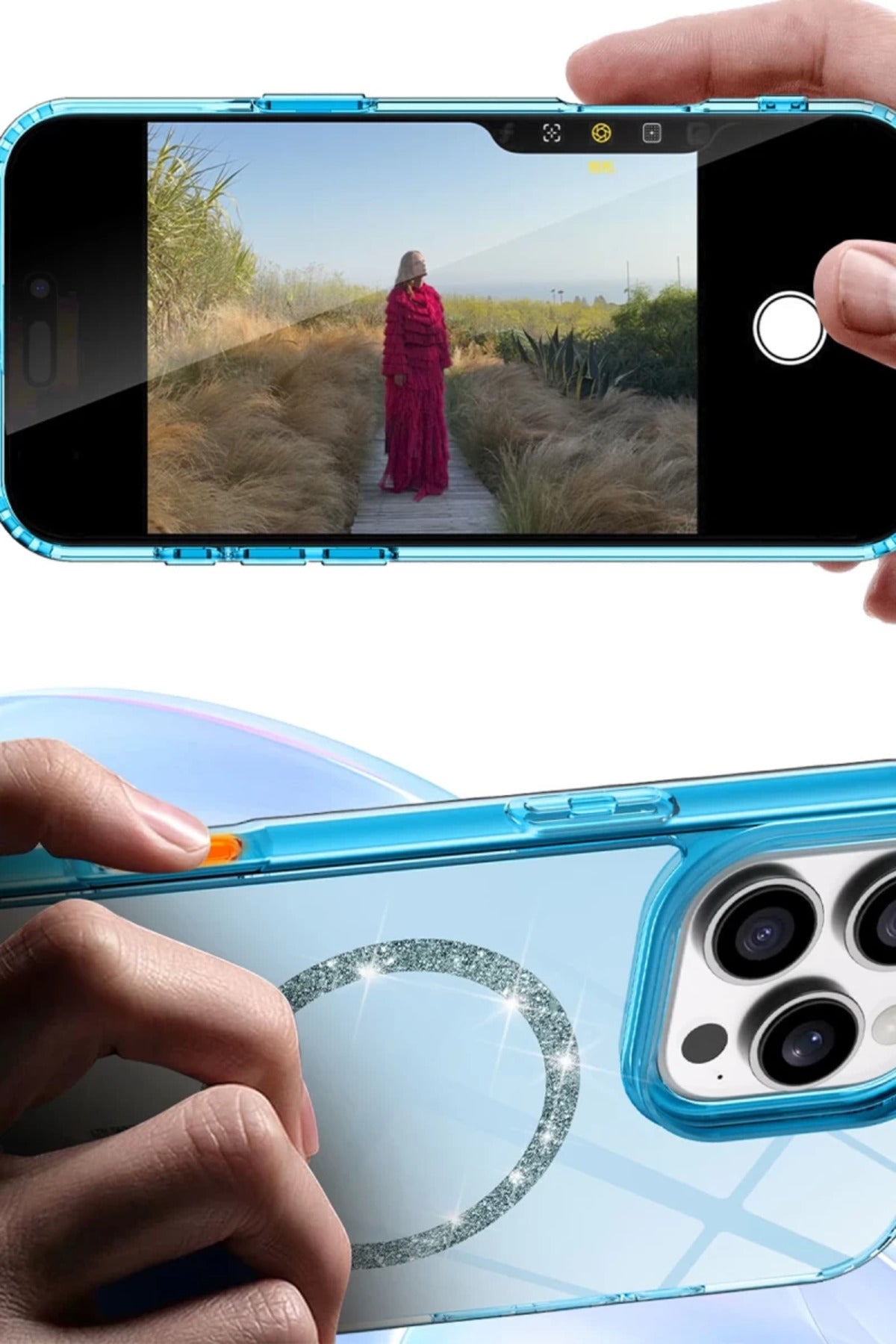 Apple iPhone 14 Uyumlu Live Diamond Magsafe Kapak - Siyah