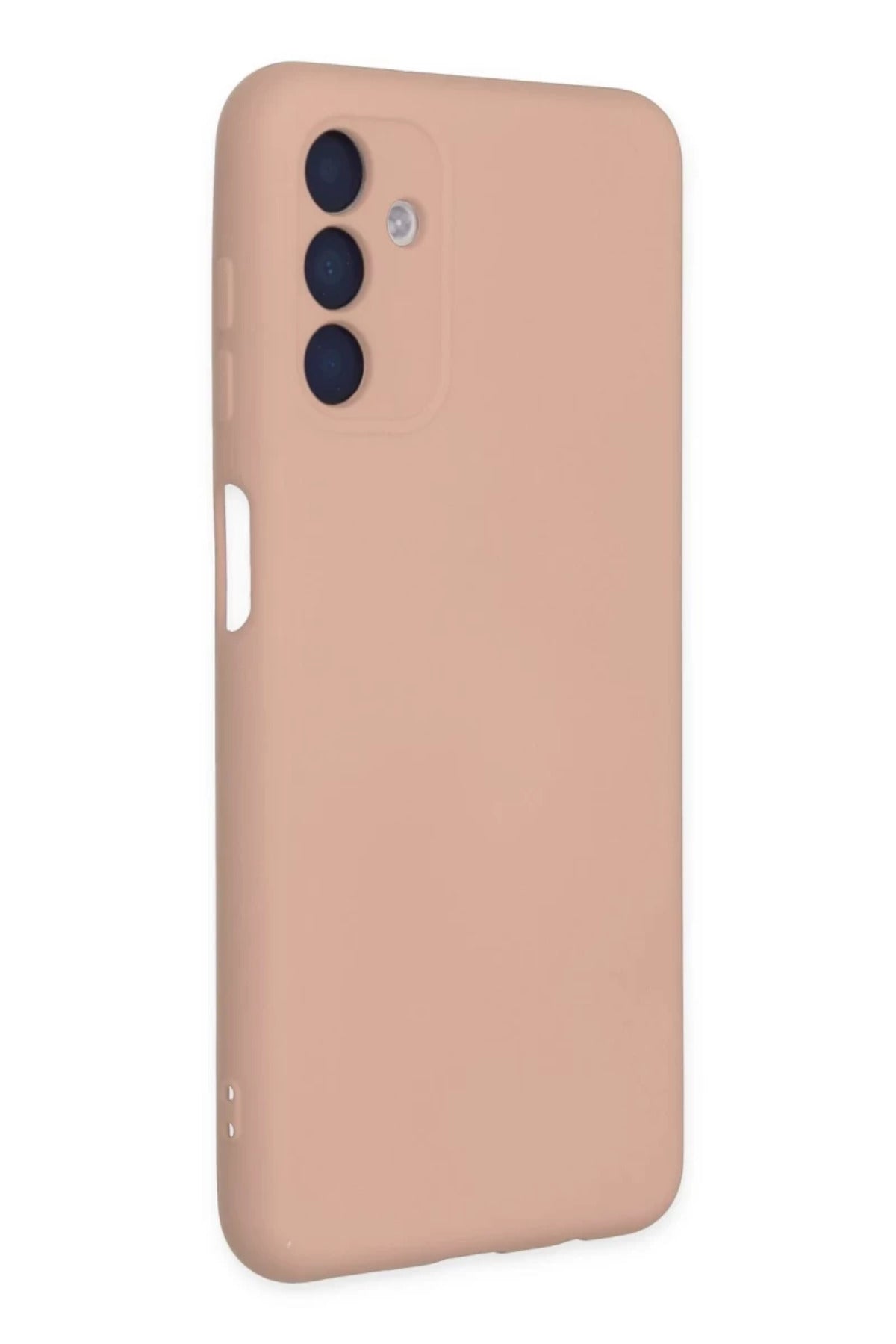 Samsung Galaxy A04S Uyumlu Kılıf Nano içi Kadife Silikon - Pudra