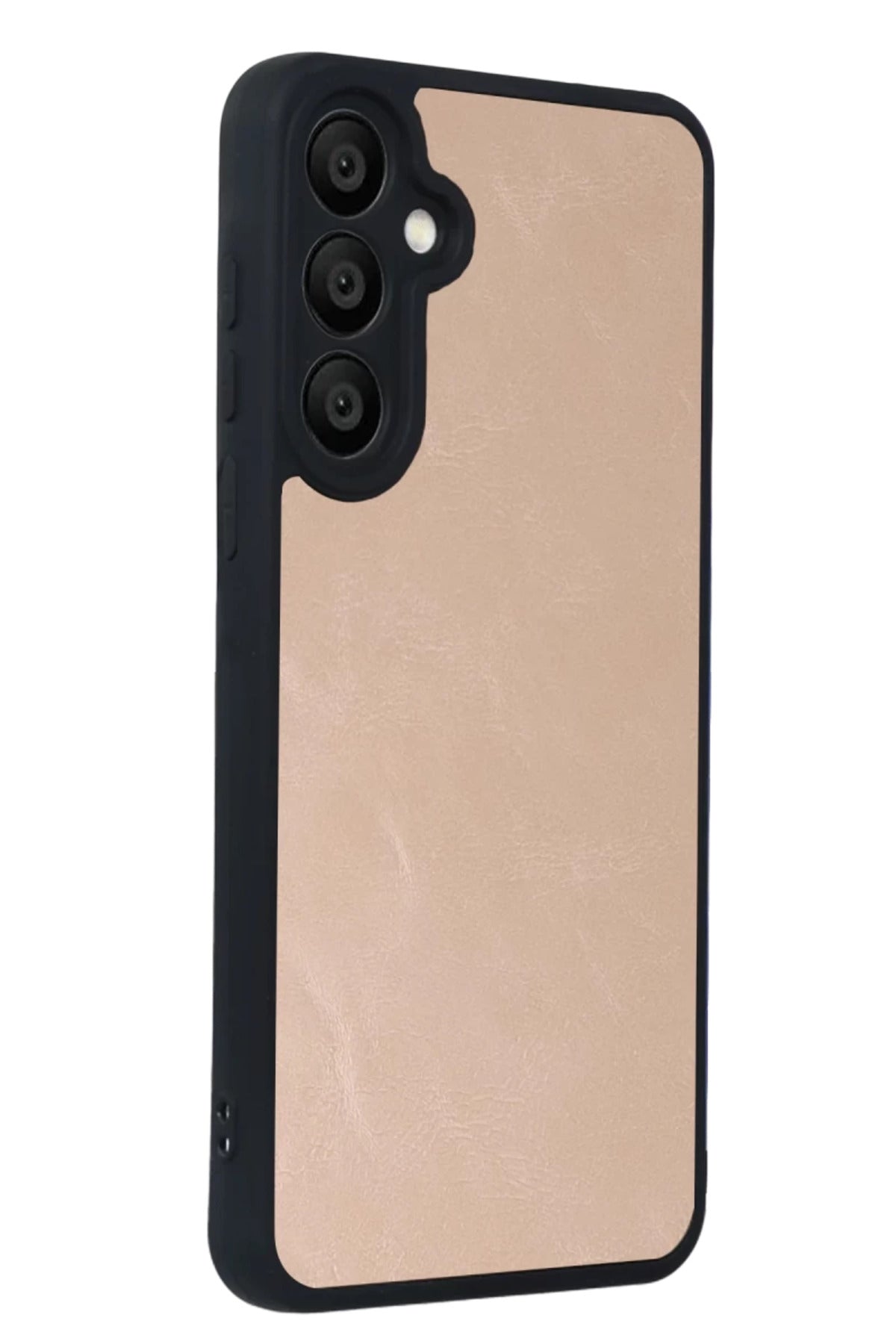Samsung Galaxy A37 5G Uyumlu Aras Deri Kapak - Pudra