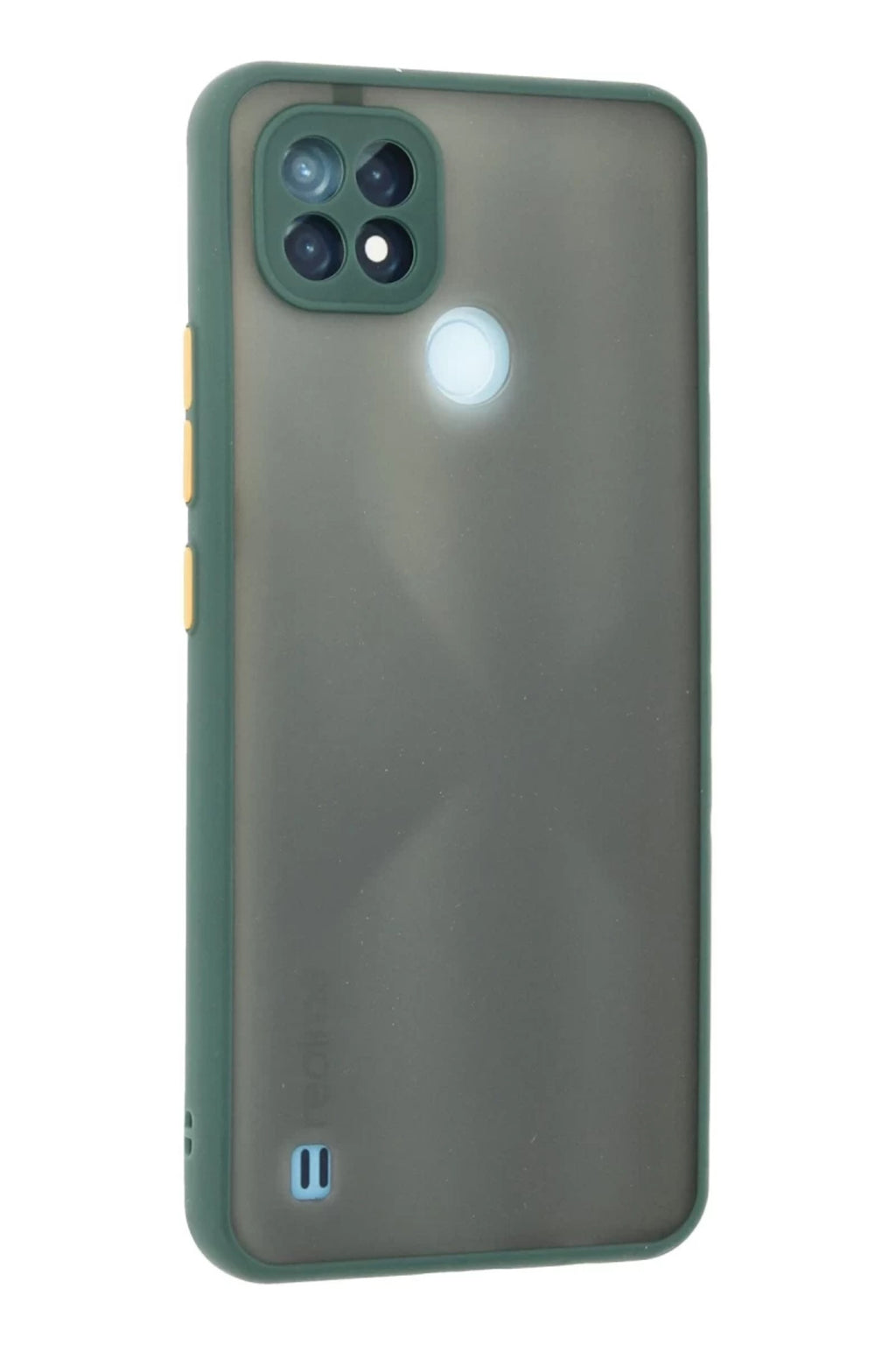 Realme C21 Uyumlu Kılıf Montreal Silikon Kapak - Yeşil