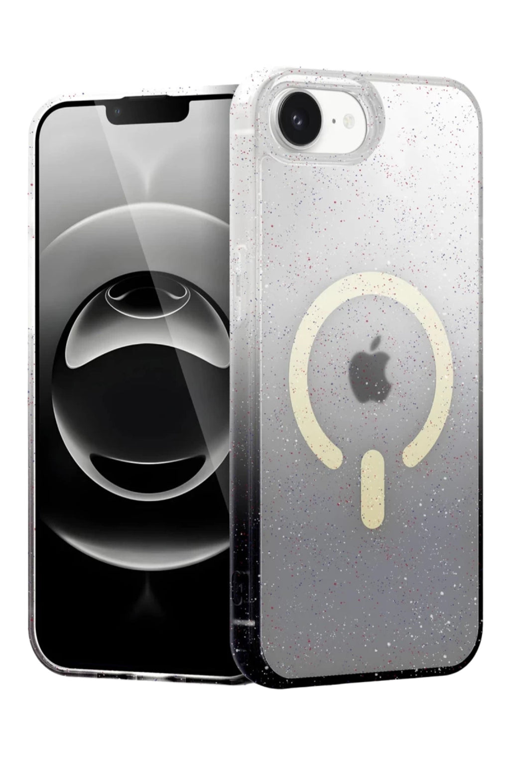 Apple iPhone 16E Uyumlu Pummel Shiny Magsafe Kapak - Siyah
