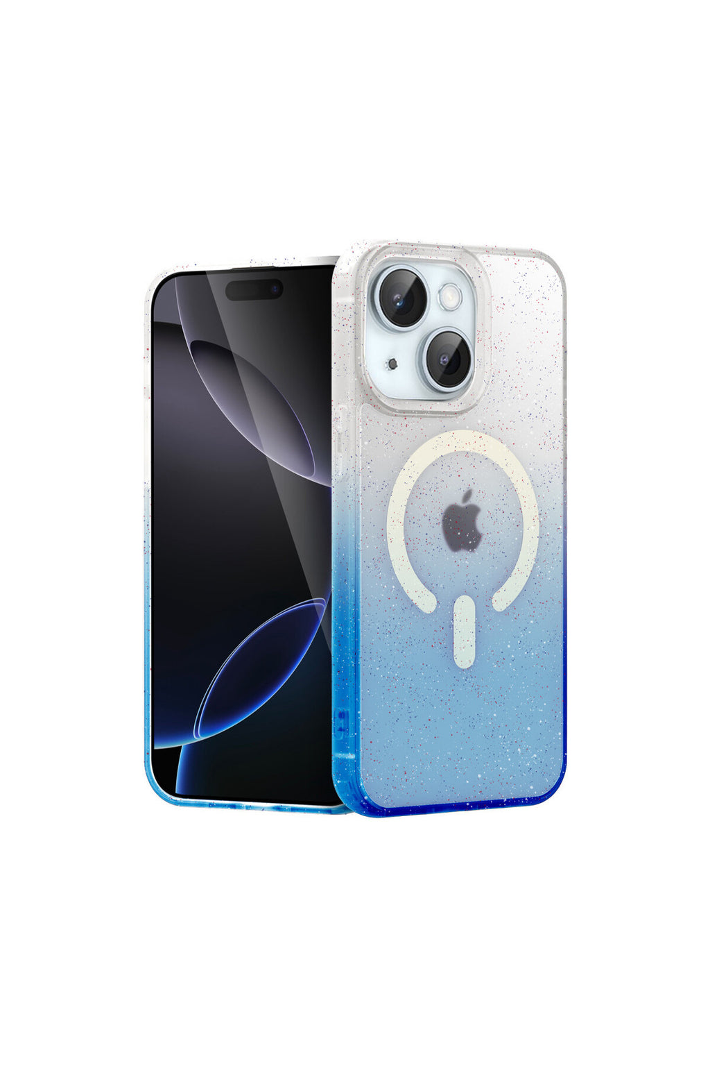 Apple iPhone 15 Plus Uyumlu Pummel Shiny Magsafe Kapak - Mavi