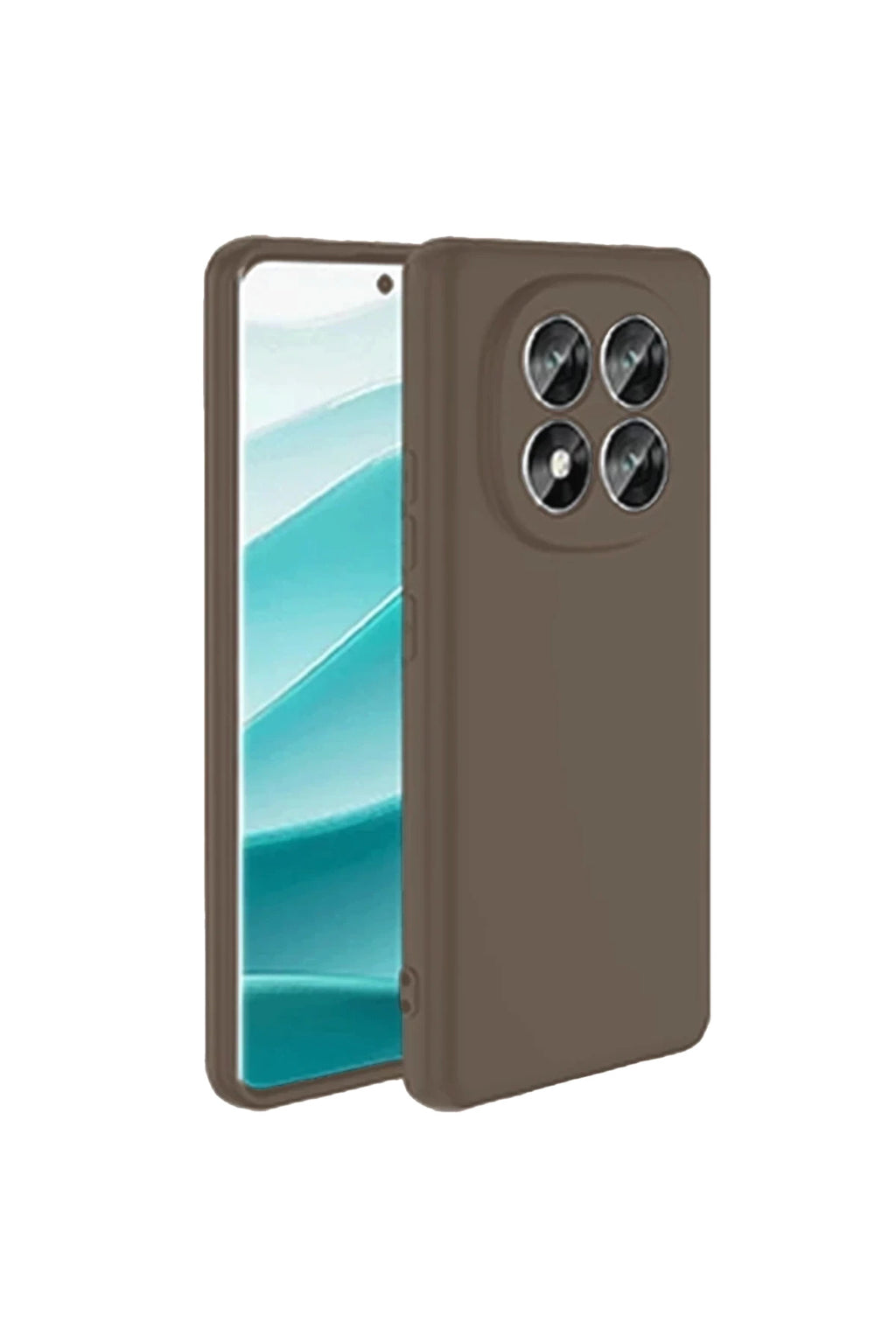 Xiaomi Redmi Note 14 Pro 4G Uyumlu Kılıf First Silikon - Kahverengi