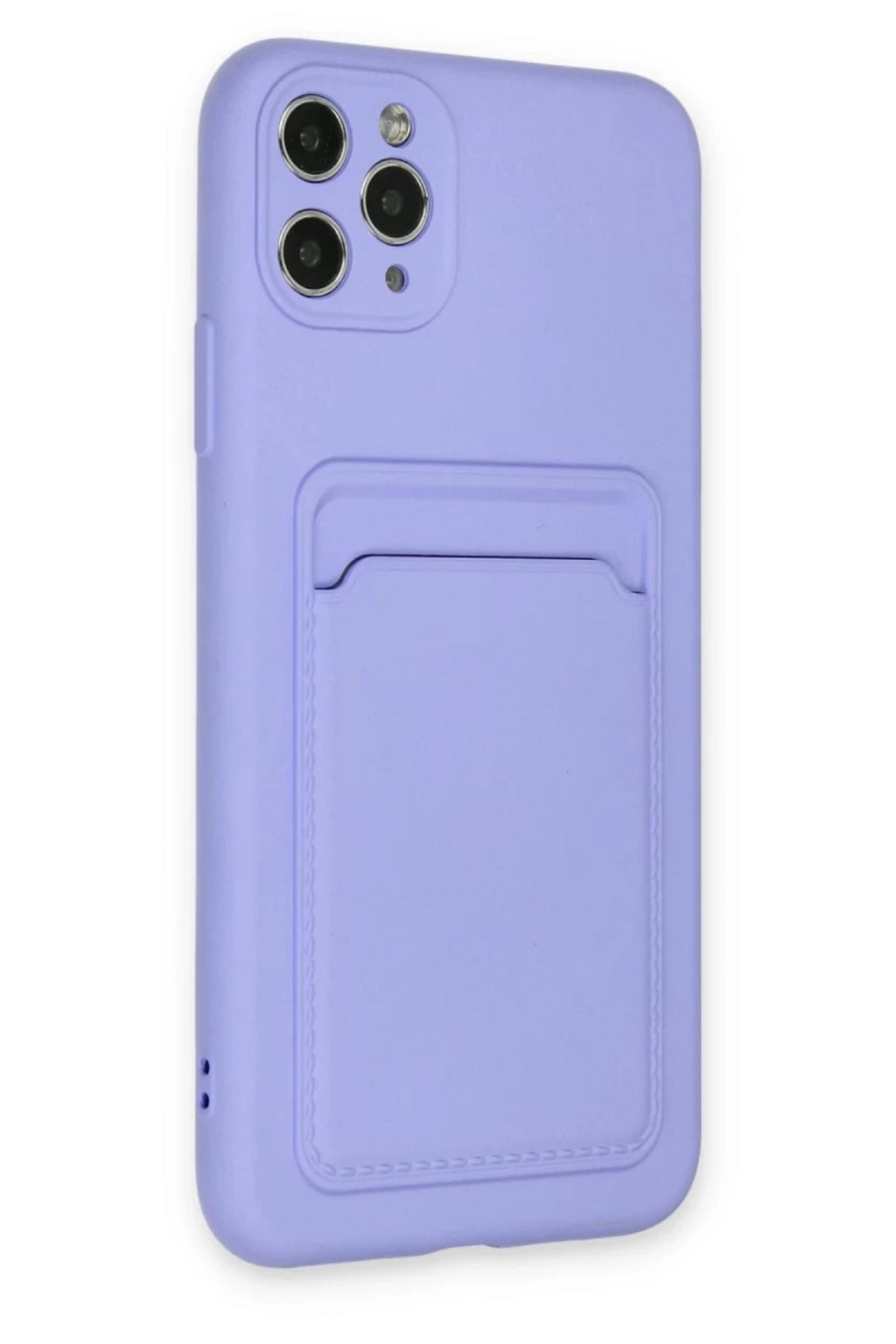 Apple iPhone 11 Pro Max Uyumlu Kılıf Kelvin Kartvizitli Silikon - Lila