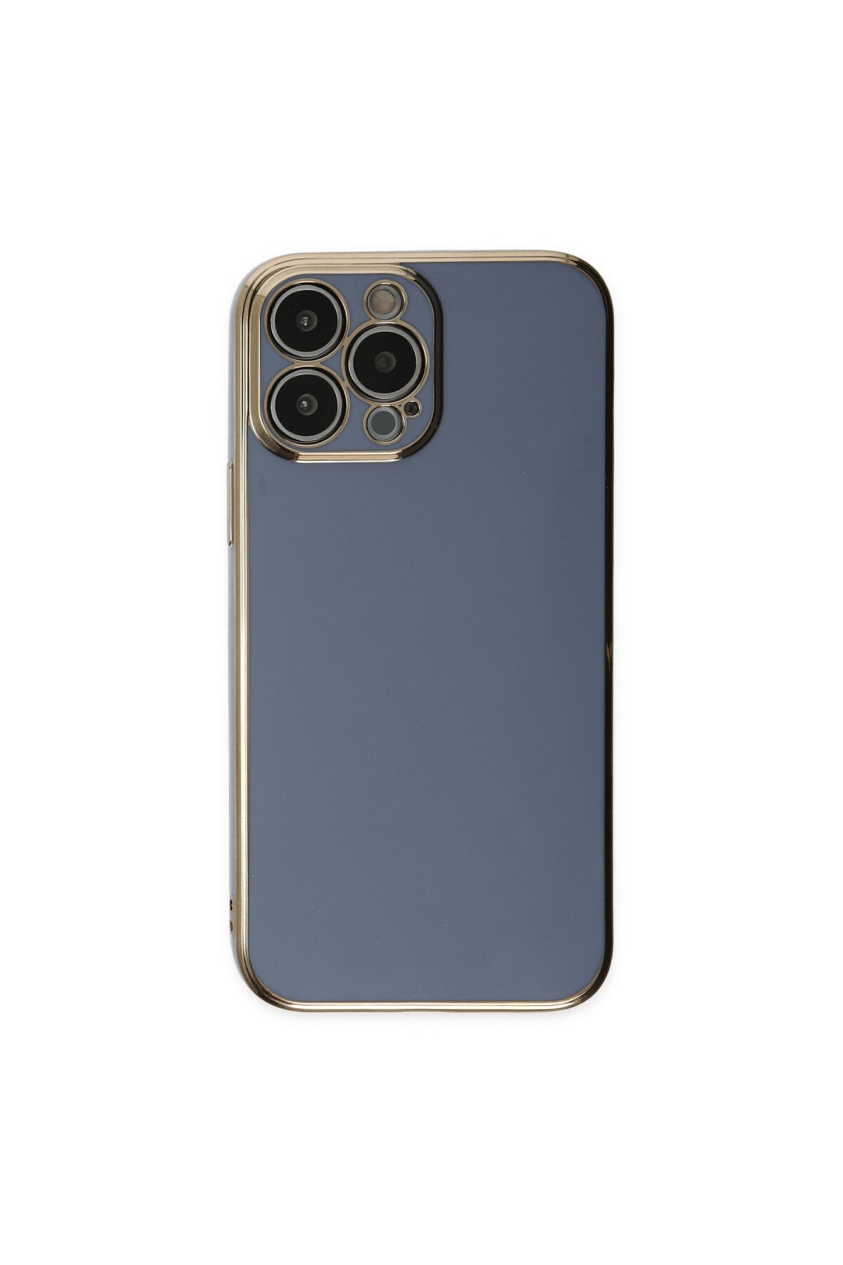 Apple iPhone 15 Pro Max Uyumlu Kılıf Volet Silikon - Mavi