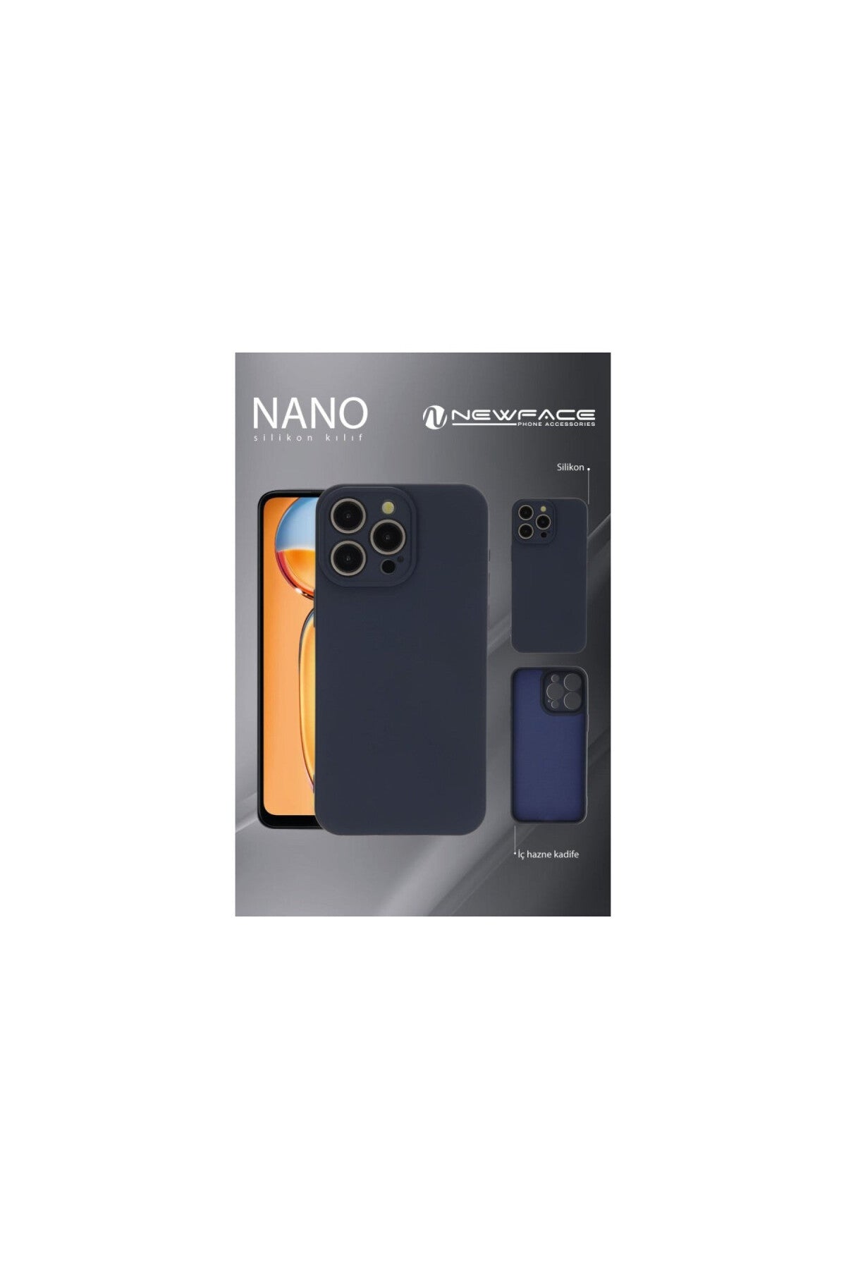 Apple iPhone 16 Pro Max Uyumlu Kılıf Nano içi Kadife Silikon - Mavi