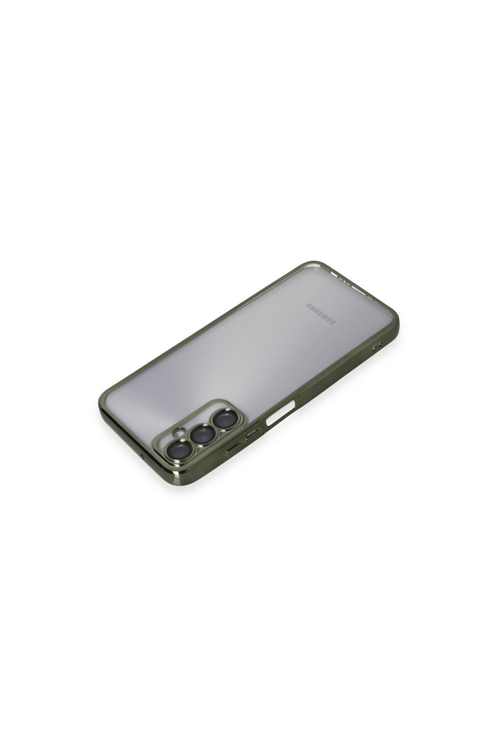 Samsung Galaxy A05S Uyumlu Kılıf Lensli Silikon - Yeşil