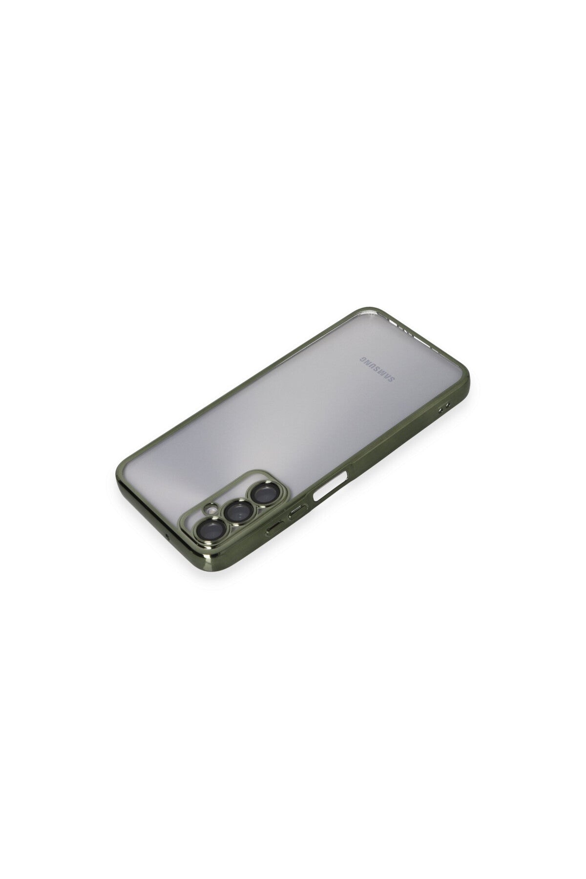 Samsung Galaxy A05S Uyumlu Kılıf Lensli Silikon - Yeşil