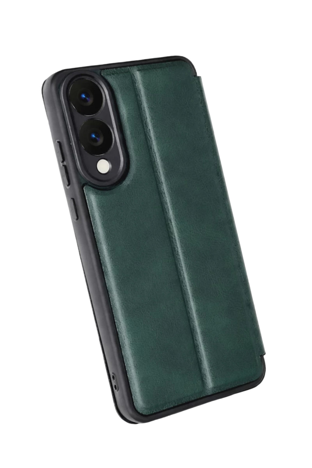 Samsung Galaxy S25 Uyumlu Edge Flip Cover - Koyu Yeşil