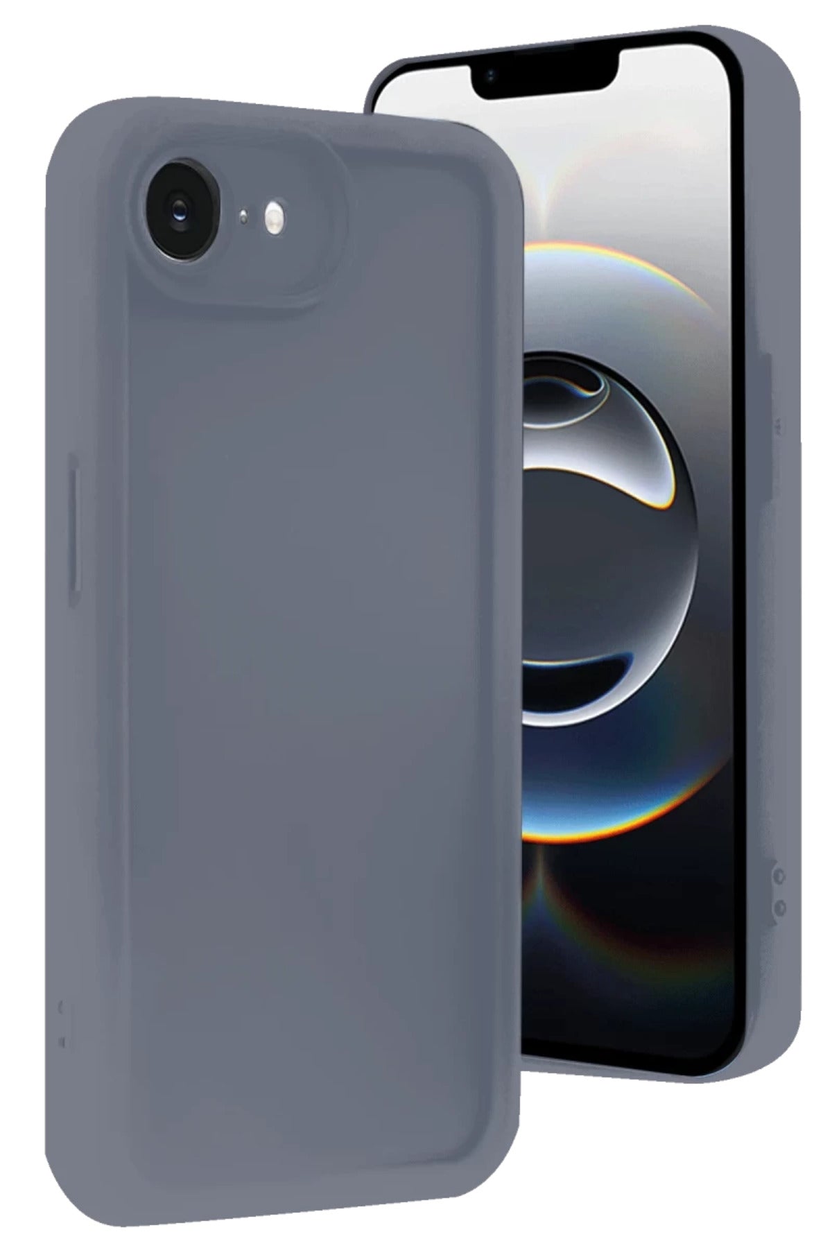 Apple iPhone 16E Uyumlu Kılıf Viera Silikon - Gri