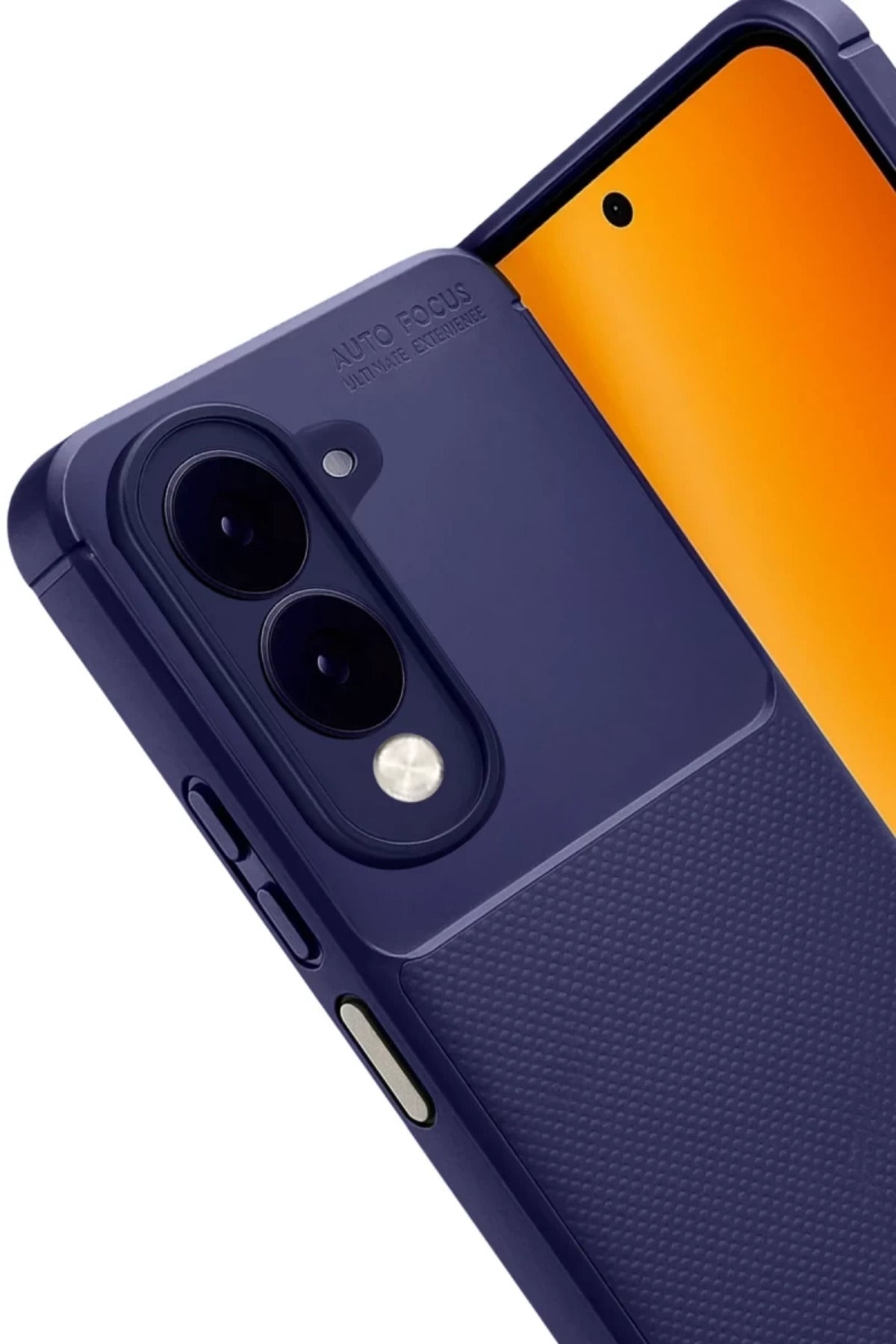 Vivo Y29S Uyumlu Auto Focus Karbon Kapak - Lacivert
