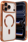 Apple iPhone 17 Pro Uyumlu Kross Magneticsafe Kapak - Turuncu