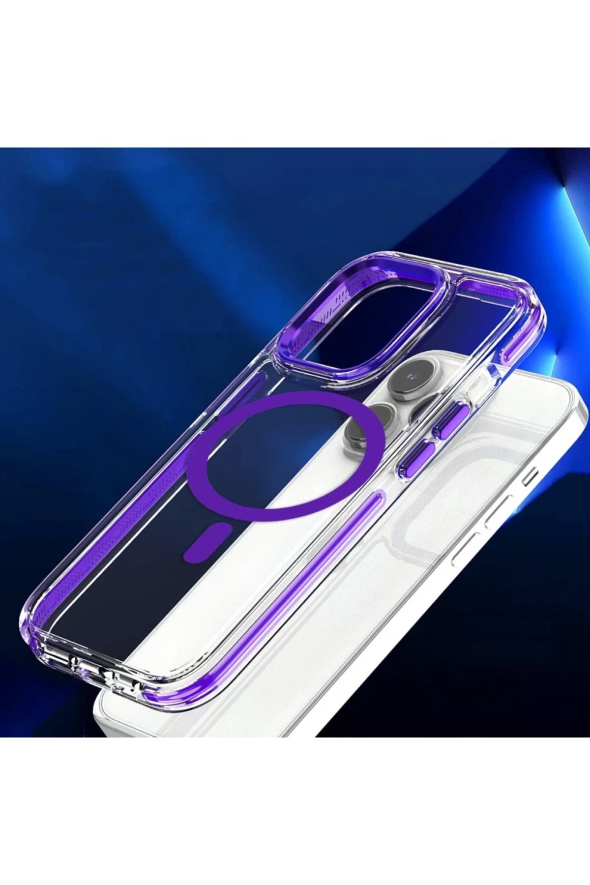 Joko Apple iPhone 15 Pro Uyumlu Bella Magsafe Kapak - Mavi
