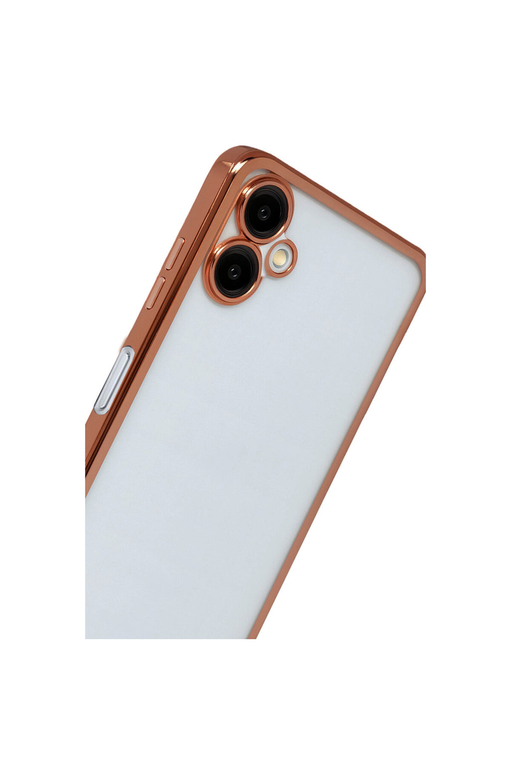 Samsung Galaxy A07 4G Uyumlu Lensli Silikon - Çöl Titanyum