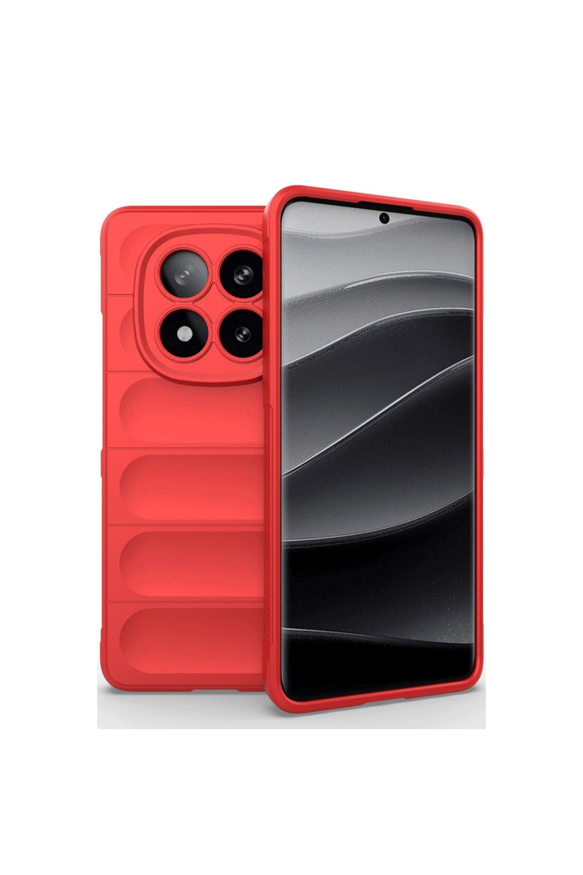 Xiaomi Redmi Note 14 Pro 4G Uyumlu Kılıf Optimum Silikon - Kırmızı