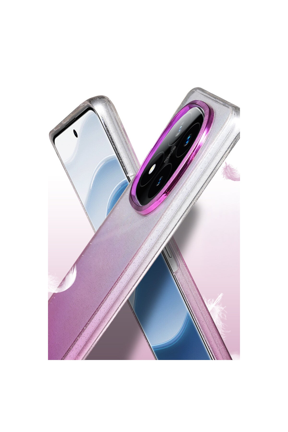 Xiaomi Redmi Note 14 Pro 5G Uyumlu Glossy Kapak - Çöl Titanyum