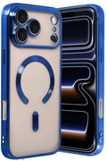 Apple iPhone 17 Pro Uyumlu Kross Magneticsafe Kapak - Lacivert
