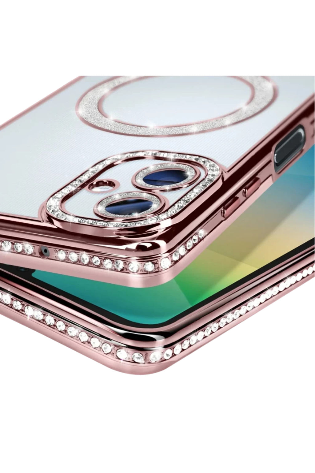 Samsung Galaxy A06 Uyumlu Joke Simli Magneticsafe Kılıf - Pembe