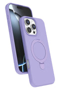 Apple iPhone 16 Pro Max Uyumlu Regal Magsafe Standlı Kapak - Lila
