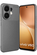 Vivo V60 5G Uyumlu Auto Focus Karbon Kapak - Gri