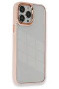 Apple iPhone 14 Pro Uyumlu Kılıf Dora Kapak - Pudra