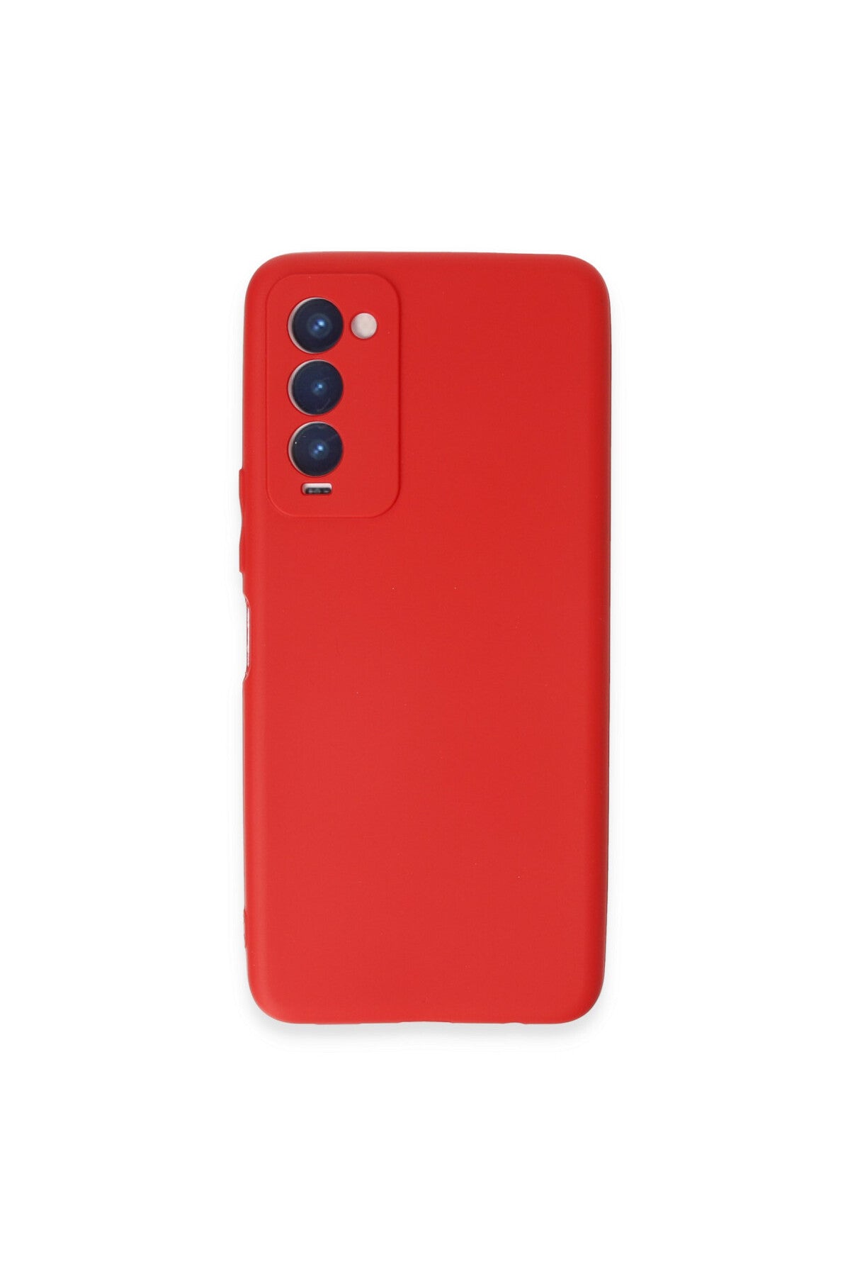 Tecno Camon 18 Uyumlu Kılıf First Silikon - Kırmızı