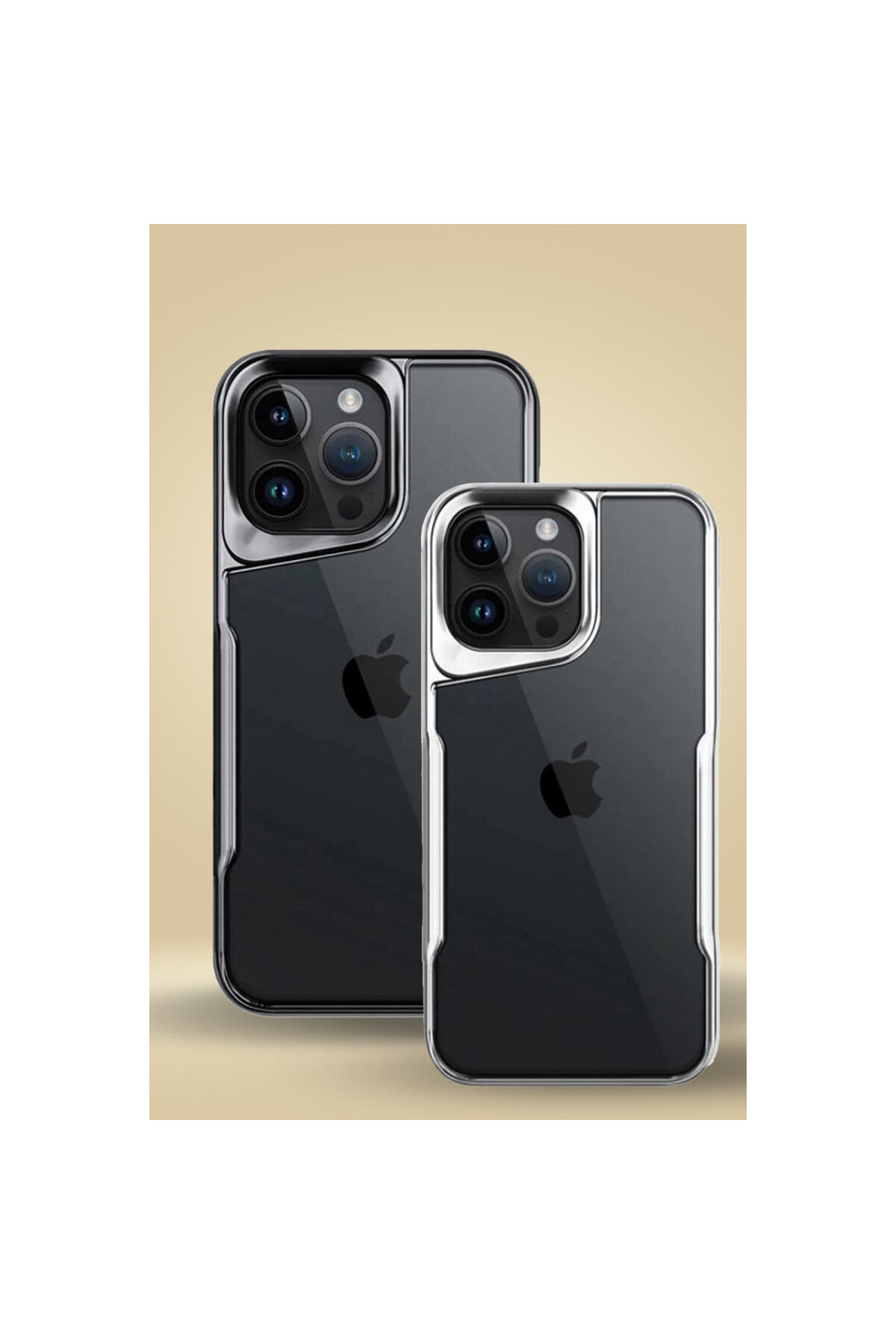 Apple iPhone 16 Pro Max Uyumlu Kılıf Boyi Silikon Kapak - Gümüş