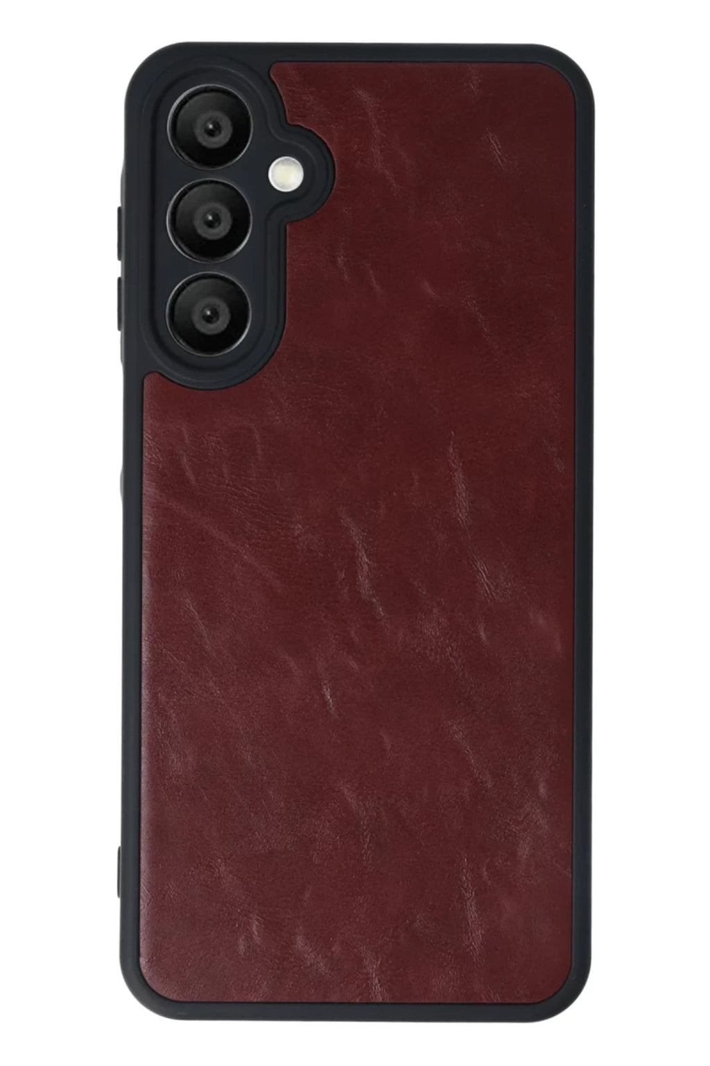 Samsung Galaxy A55 5G Uyumlu Kılıf Aras Deri Kapak - Bordo