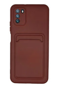 Xiaomi Pocophone M3 Kılıf Kelvin Kartvizitli Silikon - Bordo