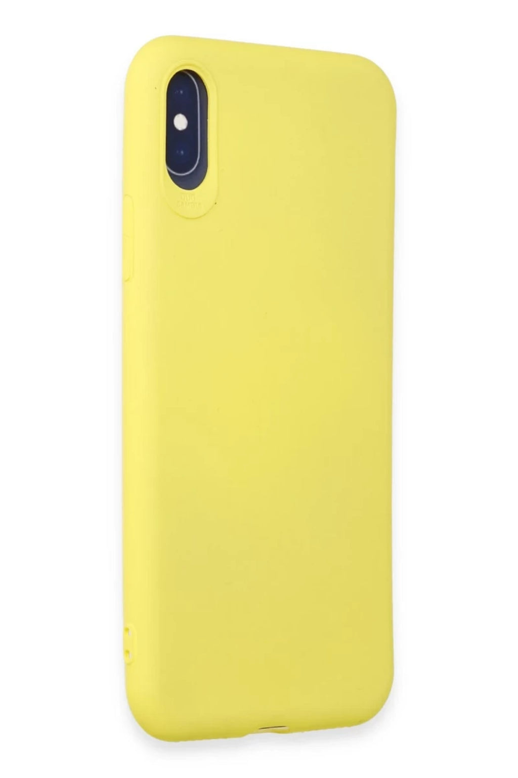 Apple iPhone X Uyumlu Kılıf First Silikon - Sarı