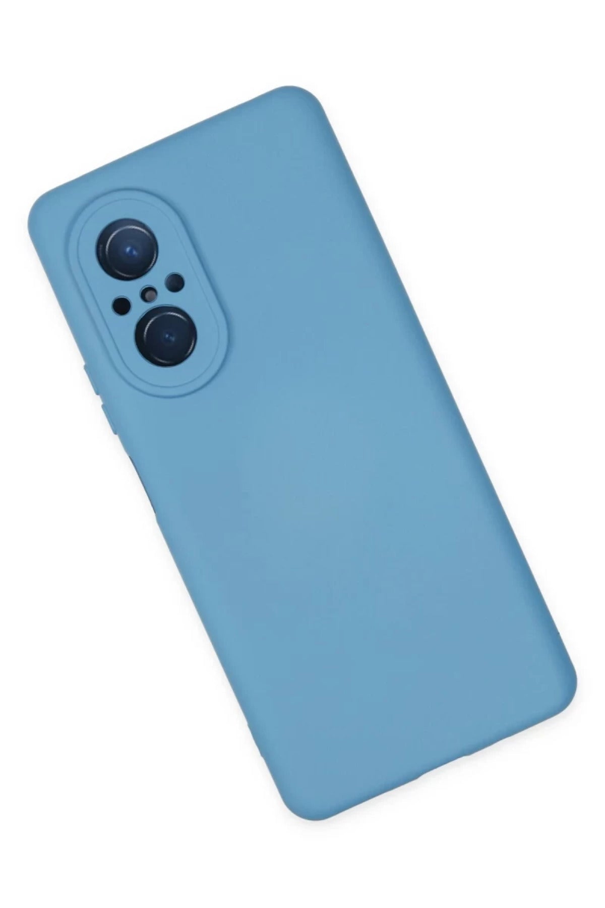 Huawei Nova 9 SE Uyumlu Kılıf Nano içi Kadife Silikon - Mavi