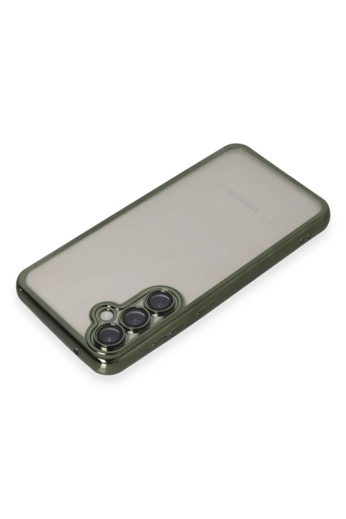 Samsung Galaxy S23 FE Uyumlu Kılıf Lensli Silikon - Yeşil