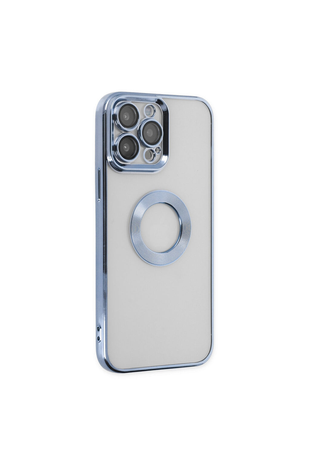 Apple iPhone 14 Pro Max Uyumlu Kılıf Slot Silikon - Sierra Blue