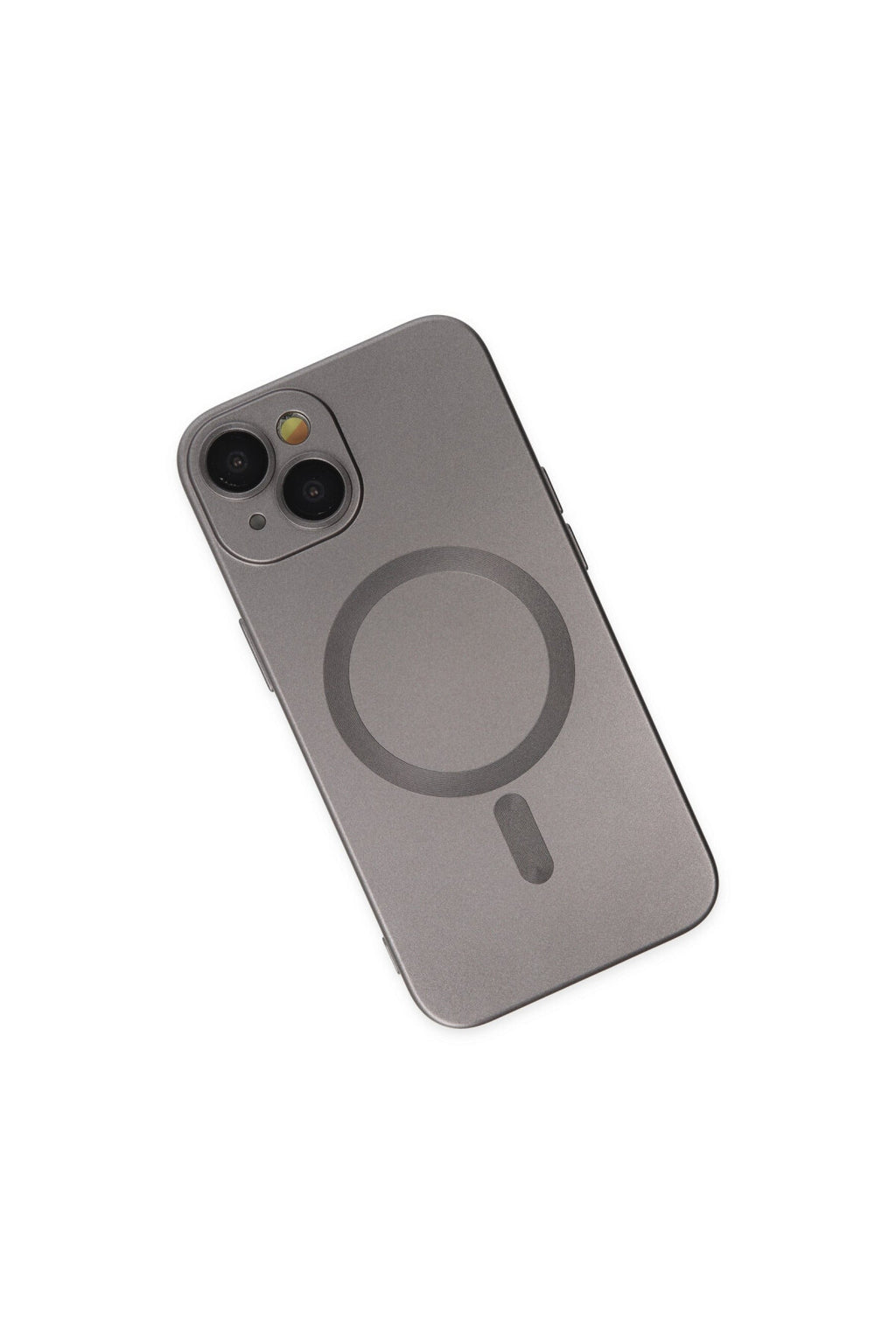 Apple iPhone 14 Plus Uyumlu Kılıf Moshi Lens Magneticsafe Silikon - Füme