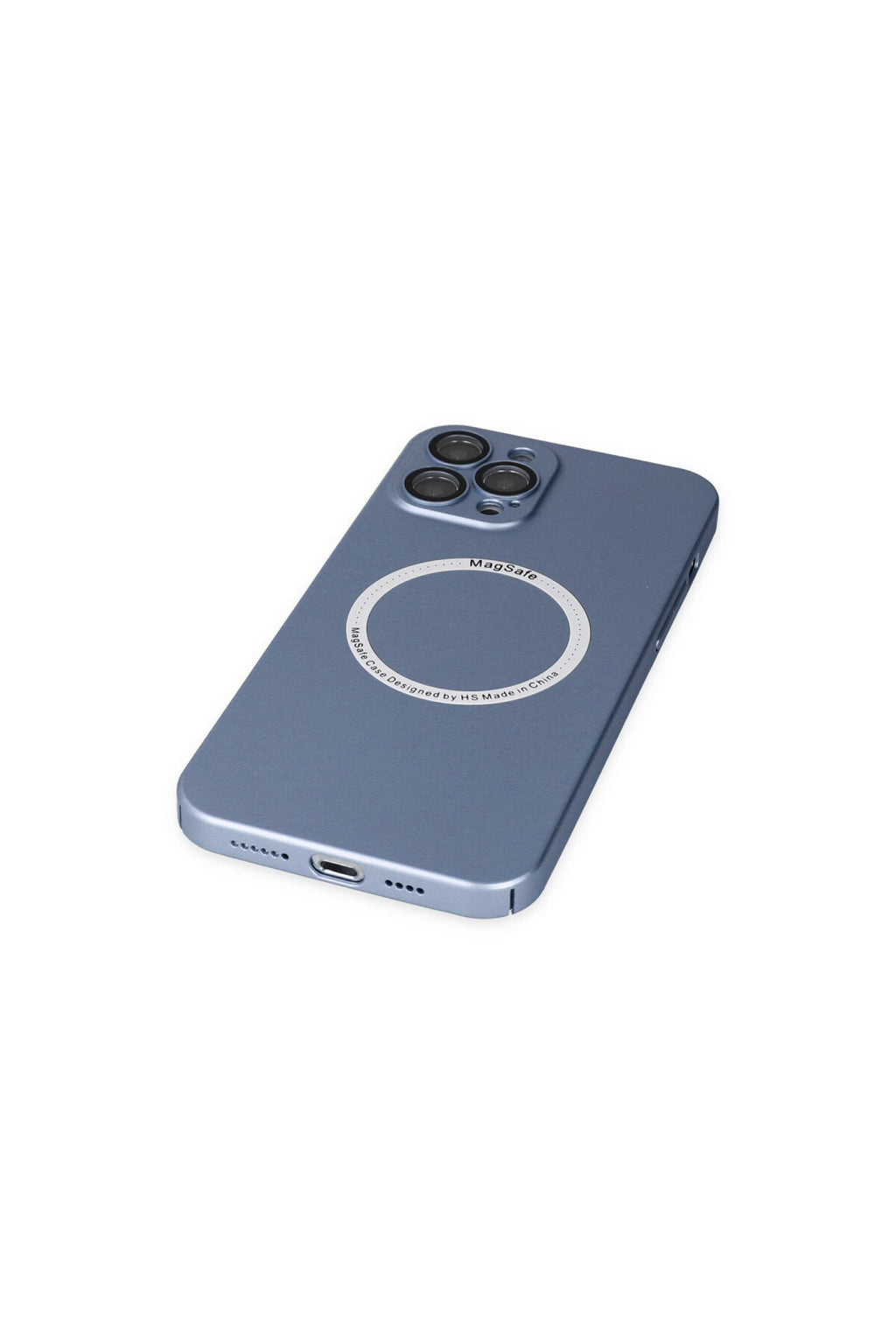 Apple iPhone 12 Pro Uyumlu Kılıf Jack Magneticsafe Lens Silikon - Sierra Blue