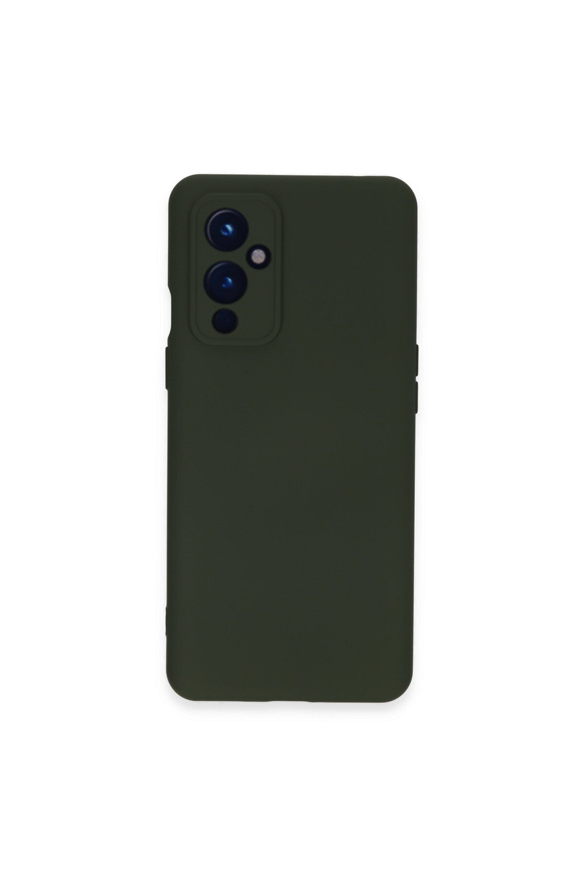 One Plus 9 Kılıf Nano içi Kadife Silikon - Koyu Yeşil
