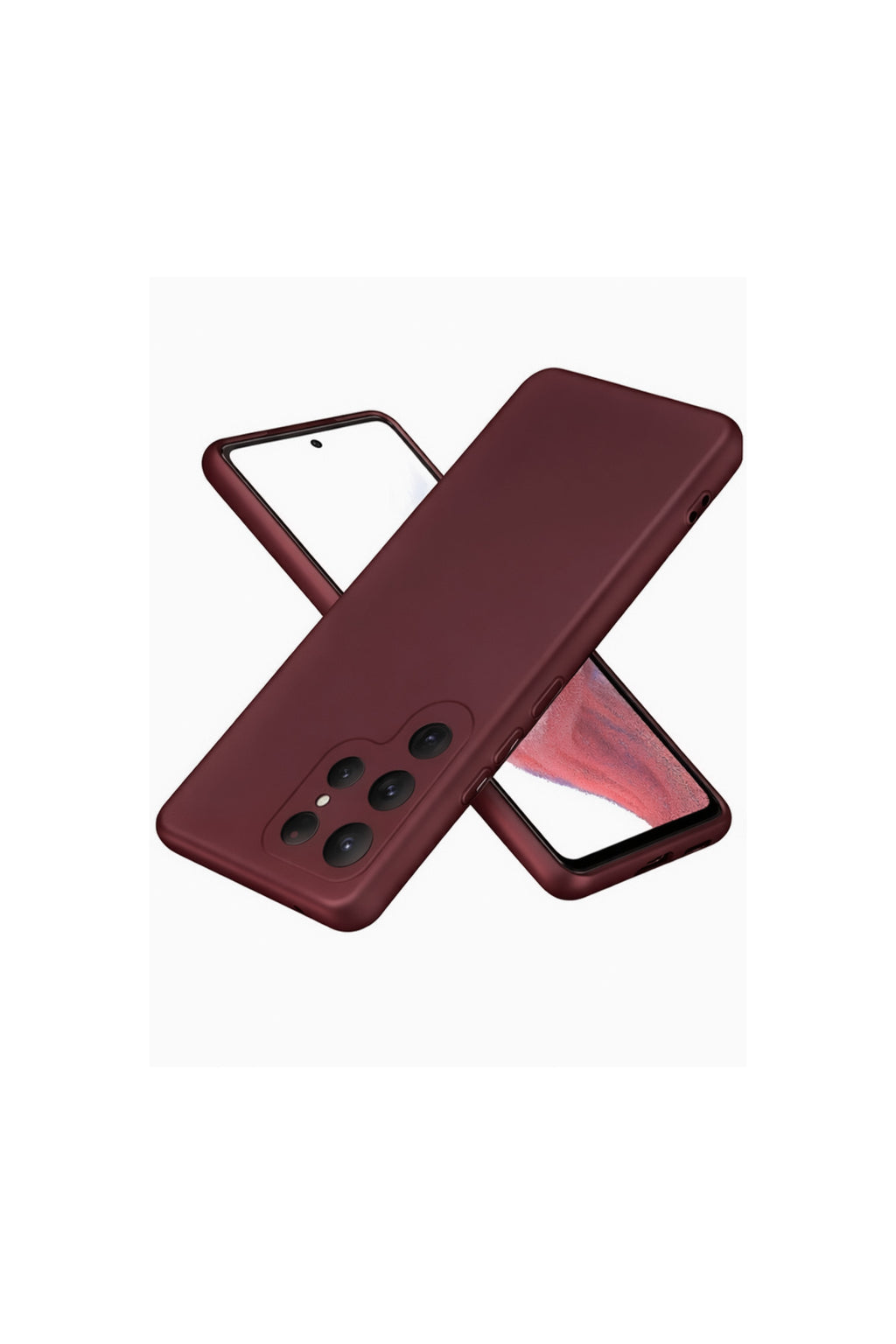 Samsung Galaxy S25 Ultra Uyumlu Kılıf First Silikon - Bordo